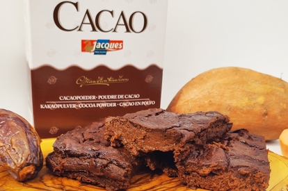 Brownie van zoete aardappel