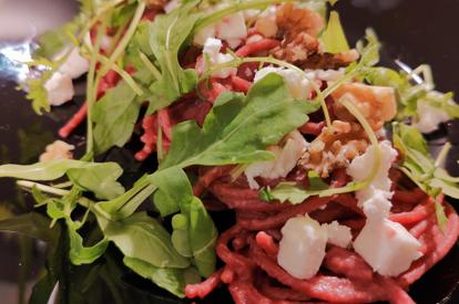 Pink pasta