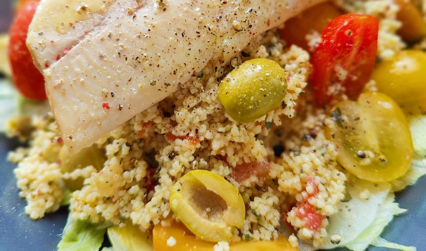 Hapklaaradvies - Taboulé salade met gerookte forel 