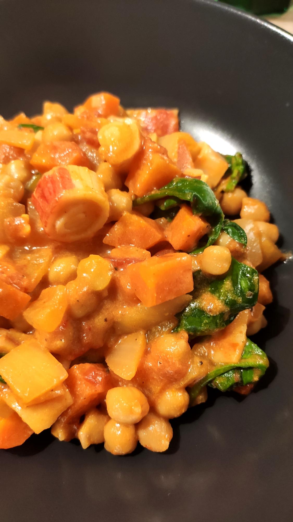 Hapklaaradvies - Surimistoofpotje met kikkererwten 